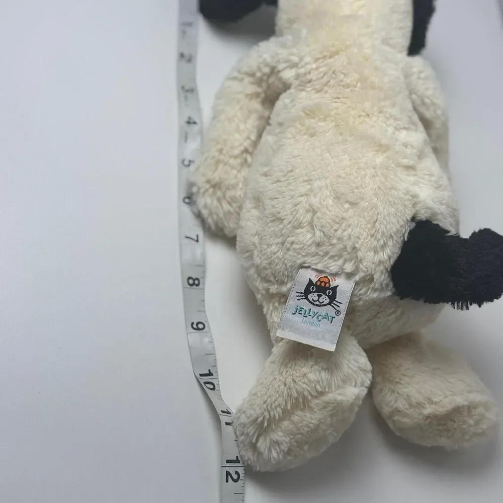 Jellycat‎ Bashful Black & Cream Puppy Dog Lovey medium